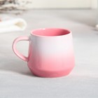 Чайная пара керамическая «Моменты», кружка 130 мл, блюдце 11х14.5 см, цвет розовый - Фото 4