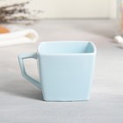 Чайная пара керамическая «Голубой подарок», кружка 150 мл, блюдце 15.5х15.5 см, цвет голубой - Фото 4