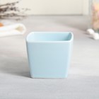 Чайная пара керамическая «Голубой подарок», кружка 150 мл, блюдце 15.5х15.5 см, цвет голубой - Фото 5