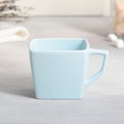 Чайная пара керамическая «Голубой подарок», кружка 150 мл, блюдце 15.5х15.5 см, цвет голубой - Фото 6