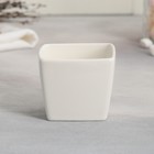 Чайная пара керамическая «Белый подарок», кружка 150 мл, блюдце 15.5х15.5 см, цвет белый - Фото 4