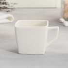 Чайная пара керамическая «Белый подарок», кружка 150 мл, блюдце 15.5х15.5 см, цвет белый - фото 4359433
