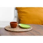 Чайная пара керамическая «Авокадо», кружка 100 мл, блюдце 14х10 см, цвет зелёный-коричневый - Фото 6