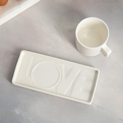 Чайная пара «Любовь», кружка 150 мл, блюдце 17.5х8 см