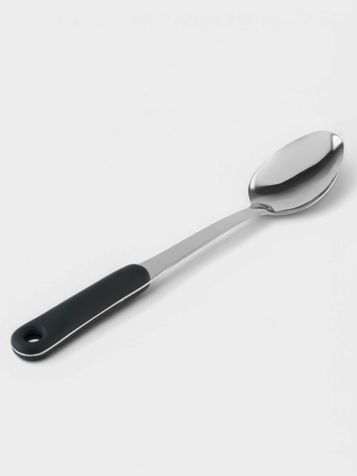 Ложка гарнирная из нержавеющей стали Доляна Home, 38×7 см, толщина 3 мм - Фото 1