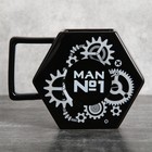 Кружка керамическая «Man #1», 550 мл, цвет чёрный - Фото 2