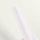 Пуходёрка пластиковая с функцией самоочистки, 7,7 х 19,1 см, голубая - Фото 7