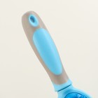 Двусторонняя щётка - расческа, средняя, 6×19 см, с волнистыми зубьями, голубая - Фото 5