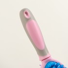 Двусторонняя щётка - расчёска с волнистыми зубьями, средняя, 6×19 см, розовая - Фото 5