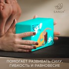 Блок для йоги Sangh Flowers, 23х15х8 см, цвет бирюзовый - Фото 4