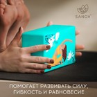 Блок для йоги Sangh Flowers, 23×15×8 см, бирюзовый - Фото 4