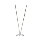 Флагшток напольный двойной 2 метра, выдвижной, платформа d=30 см - Фото 2