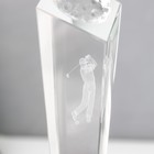 Наградная фигура стела «Гольф», стекло под нанесение, 22.5×6.8×6.8 см - Фото 7