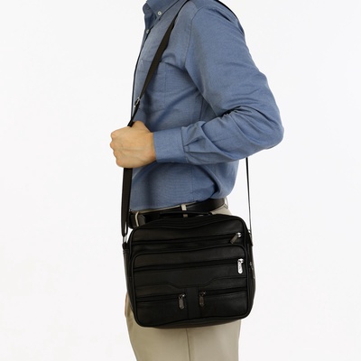 Сумка мужская, цвет чёрный