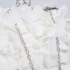 Сумка-клатч на фермуаре, цвет белый - фото 23613585