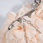 Сумка-клатч на фермуаре, цвет бежевый - фото 21730429