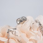 Сумка-клатч на фермуаре, цвет бежевый - фото 21730430