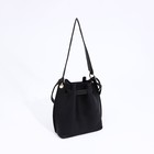 Сумка кросс-боди на утяжке, цвет чёрный - фото 21730492