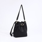 Сумка кросс-боди на утяжке, цвет чёрный - фото 21730493