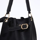 Сумка кросс-боди на утяжке, цвет чёрный - фото 21730494