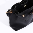 Сумка кросс-боди на утяжке, цвет чёрный - фото 21730495