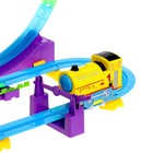 Автотрек детский «Мой город», работает от батареек, 32 детали, цвет поезда жёлтый - Фото 5