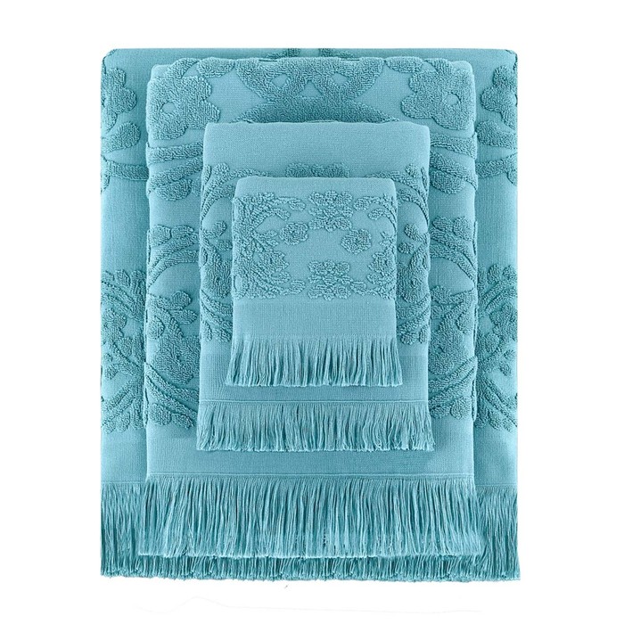 Полотенце Arya Home Isabel Soft, размер 30x50 см, цвет аква - Фото 1