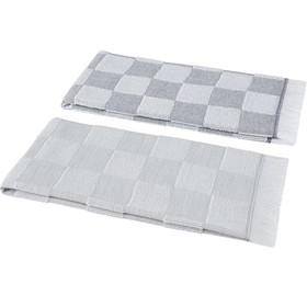 Набор кухонных полотенeц, размер 40х60 см, цвет светло-серый серый 2 шт