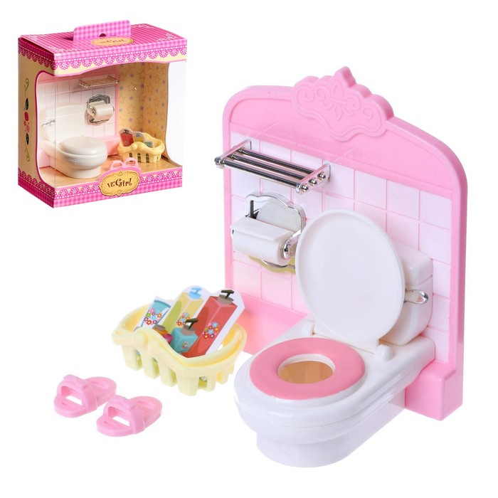 Набор мебели для кукол «Уют-2: туалет» - фото 1912724278