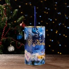 Подарочная коробка, тубус «Рождественская деревня» 120×220 мм (200 мм внутр. высота). - Фото 5