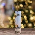 Подарочная коробка, тубус под бутылку «Санта» 92×350 мм (330 мм внутр. высота). - Фото 3