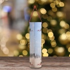 Подарочная коробка, тубус под бутылку «Санта» 92×350 мм (330 мм внутр. высота). - Фото 4