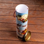 Подарочная коробка, тубус под бутылку «Санта» 92×350 мм (330 мм внутр. высота). - Фото 6