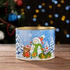 Подарочная коробка, тубус «Игра в снежки», (70 мм внутр. высота) , 120 х 90 мм - фото 21730691