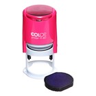 Оснастка для круглой печати автоматическая COLOP Printer R40, диаметр 41.5 мм, с крышкой, корпус розовый неон - Фото 3