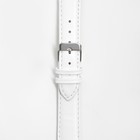 Ремешок для часов, 18 мм, запряжник 75 мм, горт 115 мм, натуральная кожа, белый - Фото 4