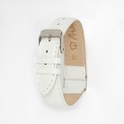 Ремешок для часов, 18 мм, запряжник 75 мм, горт 115 мм, натуральная кожа, белый - Фото 2