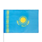 Флаг Казахстана, 90 х 135 см, полиэфирный шелк, без древка - фото 319015253