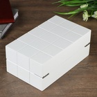 Шкатулка для украшений дерево «Шарм», белая, под часы, с зеркалом, 20.5×8×12 см - Фото 6