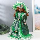 Кукла коллекционная керамика "Фрейлина Абигейл в изумрудном платье" 40 см - Фото 3