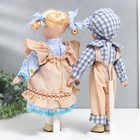 Кукла коллекционная парочка "Лиза и Коля, наряды в ромашку" набор 2 шт 30 см - Фото 4