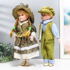 Кукла коллекционная парочка "Вика и Антон, розочки на зелёном" набор 2 шт 40 см - Фото 3