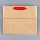 Пакет крафтовый с пластиковым окном «Новогодний подарок», 24 х 20 х 11см, Новый год (комплект 2 шт) - фото 22918730