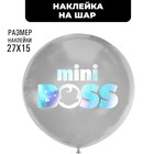 Полимерные наклейки на шары "Mini Boss", серебро - фото 1334808