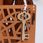 Подставка для бумаг "Птица" А5, дуб-золото, мдф, 9,5х18,5х24,5 см - фото 24678603