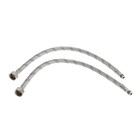 Смеситель для кухни ZEIN ZC2032, гибкий силиконовый излив, кран-букса латунь 1/2", белый/хром - Фото 7