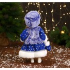 Снегурочка под ёлку «Зимнее волшебство. В меховом жилете», 32 см, синий - Фото 3