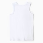 Майка детская, цвет белый, рост 110 см - фото 37443164