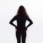 Термобельё женское (джемпер, леггинсы) принт лиса, цвет чёрный, размер 46 - Фото 7