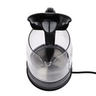 Чайник электрический Galaxy GL 0553, стекло, 1.7 л, 2200 Вт, чёрный - фото 51336137